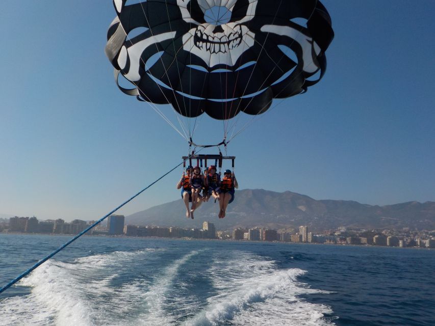 Parasailing above Fuengirola Costa del Sol